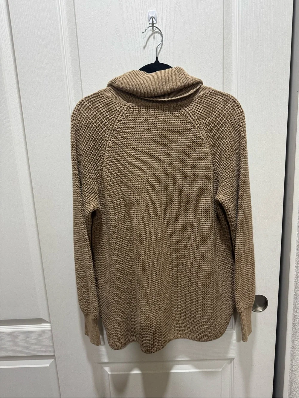 Michael Kors Women’s Large Camel Cowl Neck Oversized Knit Sweater